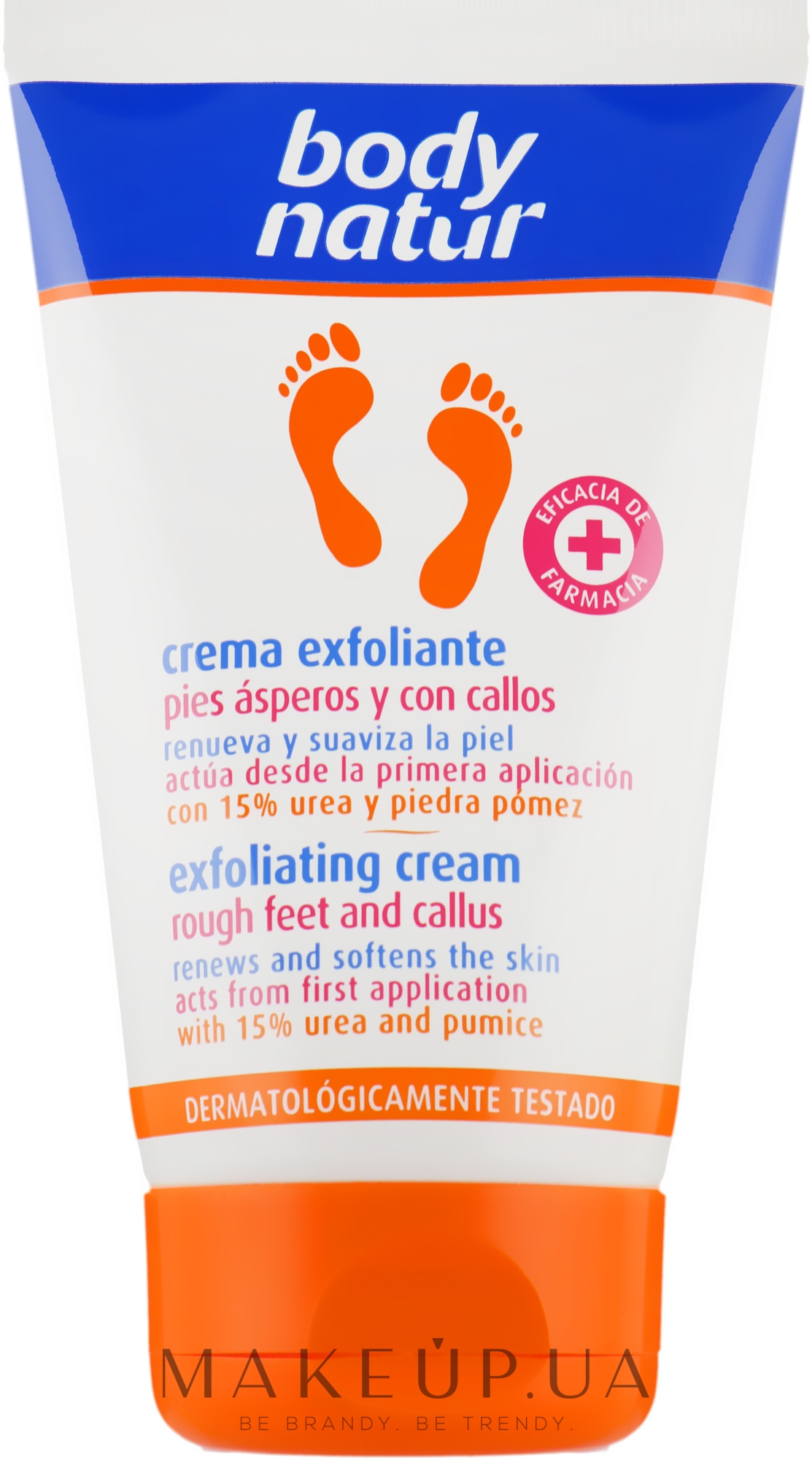 Відлущувальний крем для ніг - Body Natur Exfoliating Cream — фото 100ml