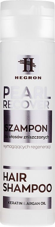 Шампунь для поврежденных волос - Hegron Pearl Recover Hair Shampoo — фото N1