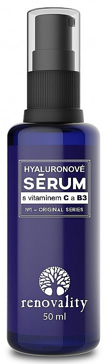 Сироватка для обличчя з гіалуроновою кислотою, вітаміном С і В3 - Renovality Original Series Hyaluronic Serum — фото N1
