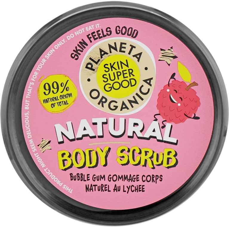 Скраб для тіла - Planeta Organica Lychee & Bubble Gum Body Scrub