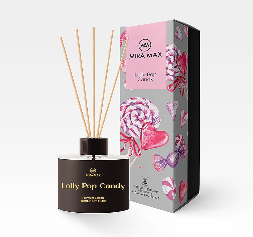 Аромадифузор - Mira Max Lolly-Pop Candy Fragrance Diffuser With Reeds — фото N1
