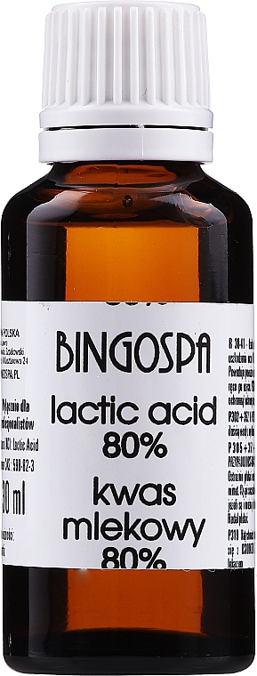 Молочная кислота 80% - BingoSpa Lactic Acid