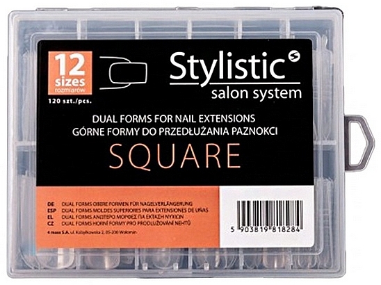Накладные ногти - Claresa Stylistic Salon Sistem Dual Form Square — фото N1