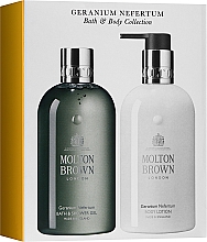 Духи, Парфюмерия, косметика Molton Brown Geranium Nefertum - Набор (sh/gel/300ml + b/lot/300ml)