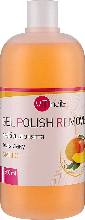 УЦЕНКА Жидкость для снятия гель-лака с экстрактом манго - ViTinails Gel Polish Remover * — фото N2