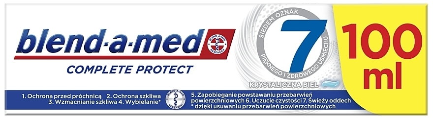 Зубная паста "Экстра Отбеливание" - Blend-a-med Complete Protect 7 Crystal White Toothpaste — фото N5