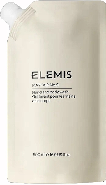 Гель для тела и рук - Elemis Mayfair No.9 Hand & Body Wash Refill (дой-пак) — фото N1