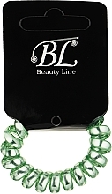 Резинка для волосся, 405003, зелений хром - Beauty Line — фото N1