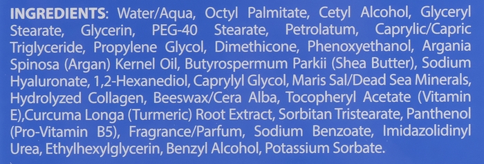 Увлажняющий ночной крем с гиалуроновой кислотой и минералами Мертвого моря - Dead Sea Collection Hyaluronic Acid Nourishing Night Cream  — фото N4