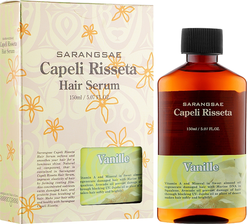 Масло для ухода и восстановления волос - Sarangsae Capeli Risseta Vanille — фото N2