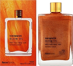 Face Facts Shimmer Glow Oil - Face Facts Shimmer Glow Oil — фото N2