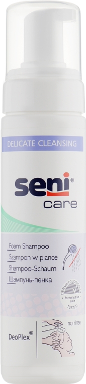 Шампунь-піна для миття голови без води - Seni Care Foam Shampoo — фото N1