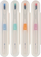 Парфумерія, косметика Набір зубних щіток - Xiaomi Dr.Bei Bass Toothbrush Travel Package (toothbrush/4pc + case/4pc)
