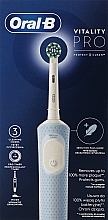 Парфумерія, косметика Електрична зубна щітка, блакитна - Oral-B Vitality Pro Protect X Clean Blue