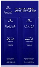 Парфумерія, косметика Набір пробників - Alterna Caviar Anti-Aging Replenishing Moisture (shm/7ml + cond/7ml)