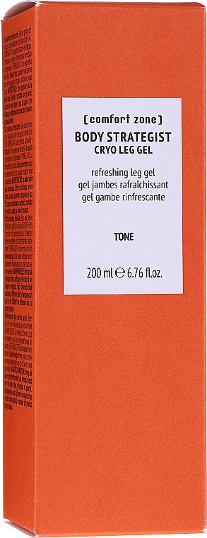 Криогель для уменьшения отечности ног - Comfort Zone Body Strategist Refreshing Cryo Leg Gel Tone — фото N2