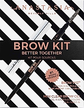 Набор - Anastasia Beverly Hills Better Together Brow Kit Taupe (pencil/0.08g + gel/2.5g) — фото N2