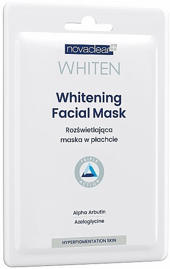 Відбілювальна маска для обличчя - Novaclear Whiten Whitening Face Mask — фото N1