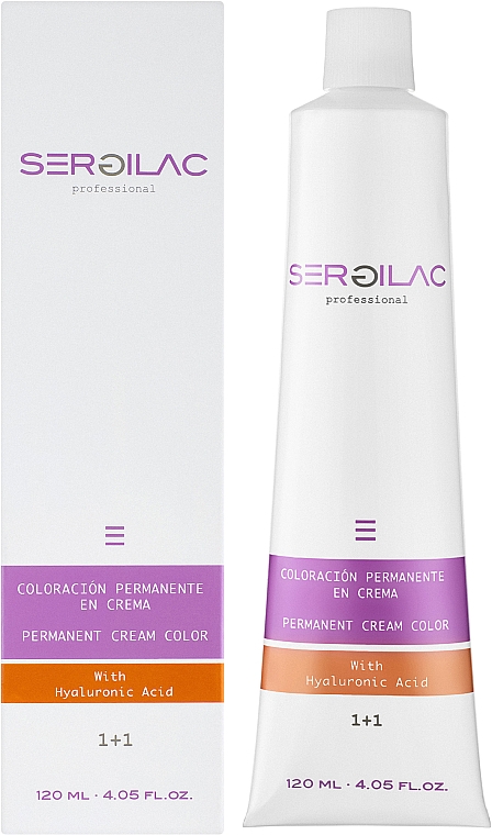 Перманентная крем-краска для волос - Sergilac The Color With Hyaluronic Acid