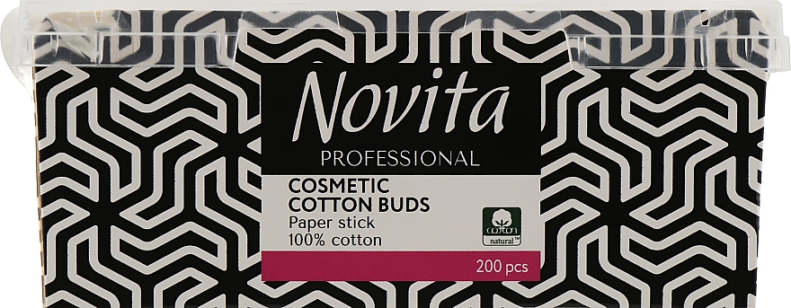 Косметические ватные палочки 200 шт - Novita Cosmetic Cotton Buds