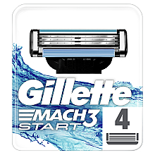 Парфумерія, косметика Змінні касети для гоління, 4 шт. - Gillette Mach3 Start