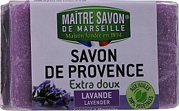 Мыло "Лаванда" - Maitre Savon De Marseille Savon De Provence Lavender Soap Bar — фото N1