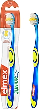 Детская зубная щетка мягкая "Юниор" 6-12 лет, голубая - Elmex Junior Toothbrush — фото N1