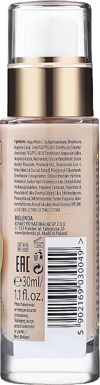 Жидкий тональный флюид с витаминами А + С + Е - Bielenda Make-Up Academie Liquid Foundation With Vitamines — фото N2