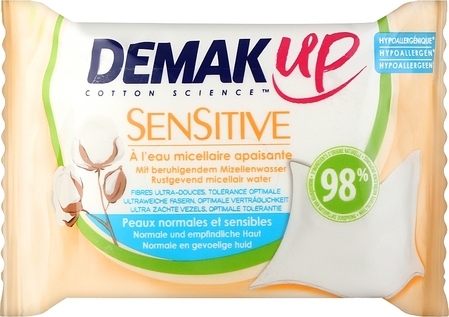Вологі серветки для обличчя, 23 шт. - Demak Up Sensitive — фото N3