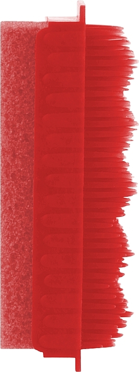 Цветная пемза со щеткой, красная - Zinger — фото N1