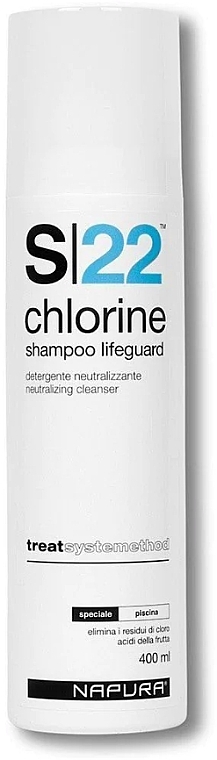Шампунь для нейтралізації та видалення впливу хлору та інших забруднень - Napura S22 Lifeguard Shower Shampoo Chlorine — фото N1