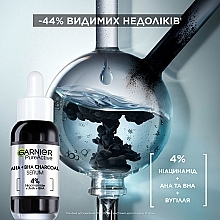 Сыворотка-пилинг с углем против недостатков кожи лица - Garnier Pure Active AHA+BHA Charcoal Serum — фото N3