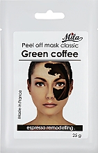 Парфумерія, косметика Маска альгінітна класична порошкова "Зелена кава" - Mila Espresso Remodelling Peel Off Mask Green Coffee