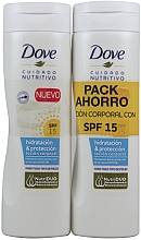 Парфумерія, косметика Набір - Dove Nourishing Care & Protect SPF15 (b/lot/2x250ml)