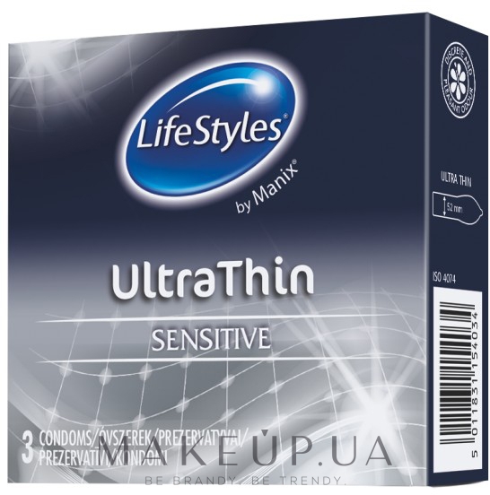 Презервативи, 3 шт. - LifeStyles Ultrathin — фото 3шт