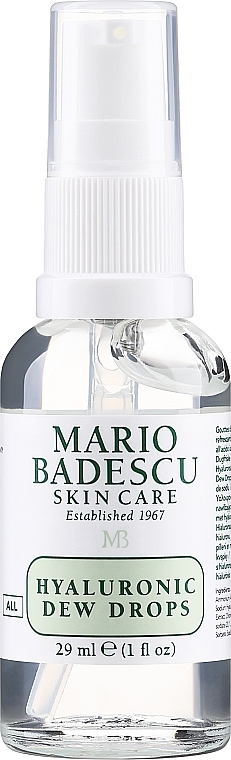 Освітлювальна сироватка для обличчя з гелевою консистенцією  - Mario Badescu Hyaluronic Dew Drops — фото N1
