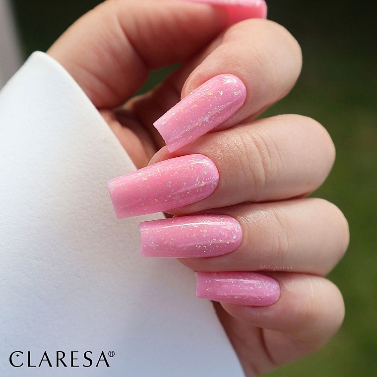 Моделирующий гель для ногтей - Claresa Soft & Easy Builder Gel UV/LED Glimmer Pink — фото N3