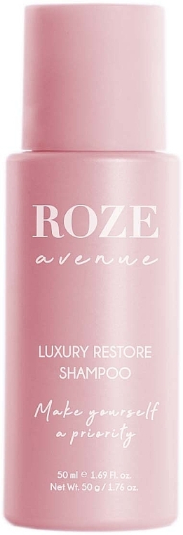 Роскошный восстанавливающий шампунь для волос - Roze Avenue Luxury Restore Shampoo Travel Size — фото N1