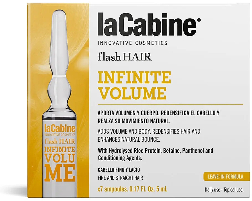Ампула для волосся, для об'єму - La Cabine Flash Hair Infinite Volume — фото N1