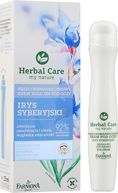 Крем-ролик от морщин для шкіри навколо очей "Сибірський ірис" - Farmona Herbal Care — фото N2