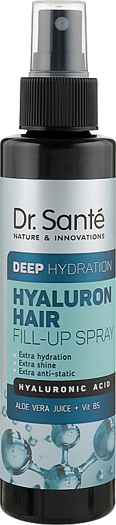 Спрей для глубокого увлажнения волос - Dr. Sante Hyaluron Hair Deep Hydration Fill-Up Sprey