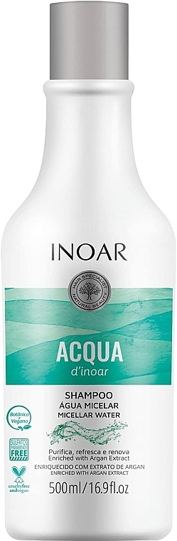 Шампунь для волосся з термальною водою - Inoar Acqua Micelar Shampoo — фото N1