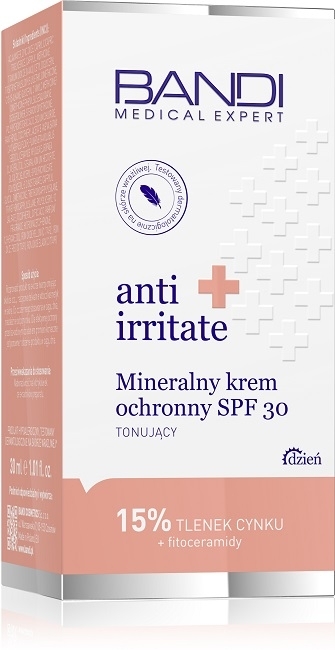 Мінеральний сонцезахисний крем для обличчя - Bandi Medical Expert Anti Irritated Mineral Cream SPF30 — фото N3