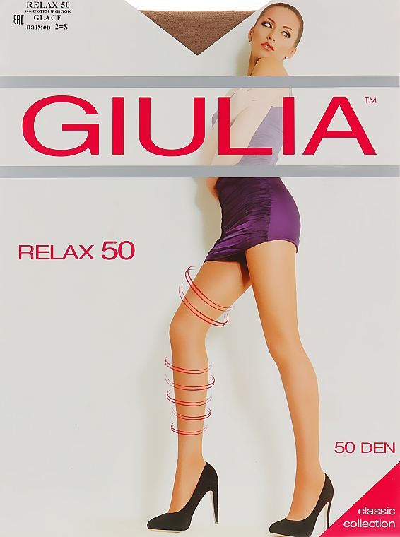 Колготки "Relax" 50 Den, glace - Giulia — фото N1