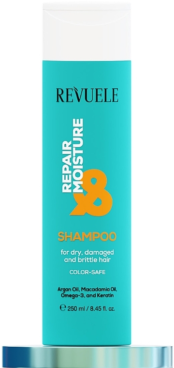 Шампунь для волос "Восстановление и увлажнение" - Revuele Repair & Moisture — фото N1