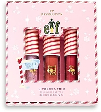 Набір блисків для губ - I Heart Revolution Lip Gloss Set Candy Cane Forest  (lip/gloss3x2ml) — фото N1