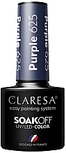Парфумерія, косметика Гель-лак для нігтів - Claresa Purple SoakOff UV/LED Color