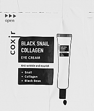 Парфумерія, косметика Антивіковий крем для шкіри навколо очей - Coxir Black Snail Collagen Eye Cream (пробник)