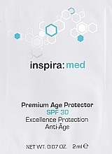 Духи, Парфюмерия, косметика Крем для лица, ультралегкий, антивозрастной, SPF 30 - Inspira:cosmetics Premium Age Protector Ultra SPF 30 (пробник)