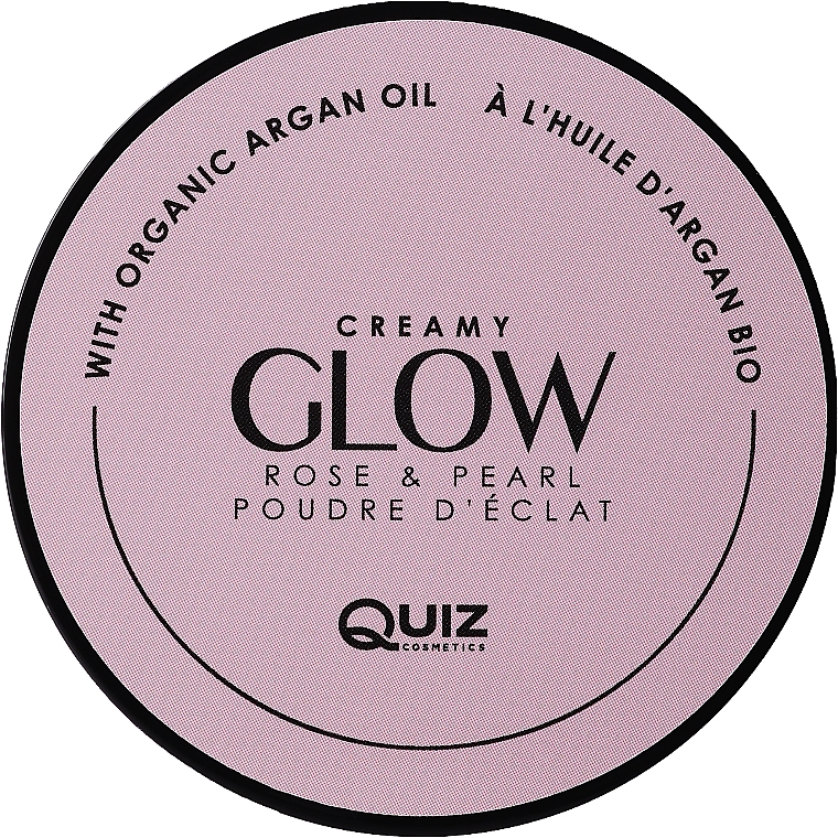 Кремові рум'яна-хайлайтер - Quiz Cosmetics Glow Compact Powder — фото N2